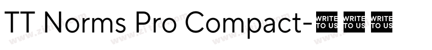 TT Norms Pro Compact字体转换